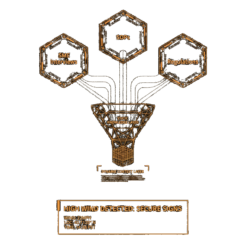 Knowledge and context flowing into actionable guidance